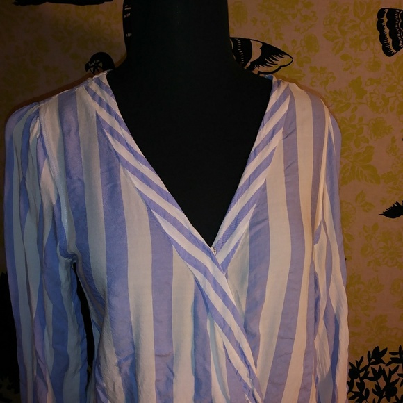 4/$25 PINK ROSE Long Sleeve Blouse Large - Picture 5 of 7